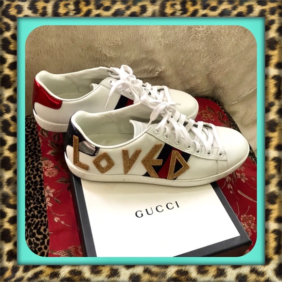 Gucci Shoes - 👑AUTHENTIC White Gucci Web Shoes🔥